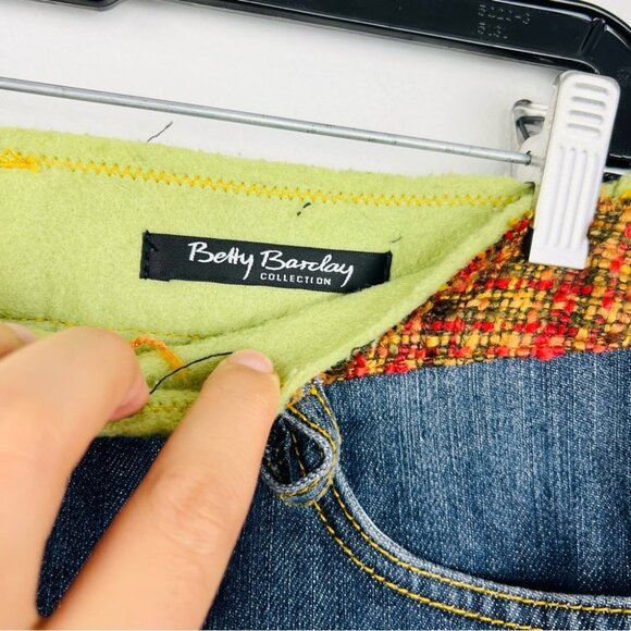 Vintage Betty Barlay Denim Pencil Midi Skirt Women Size 4 - Picture 12 of 16